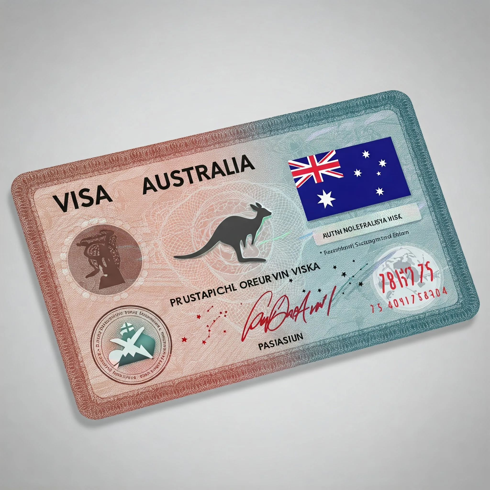 Australia visa plus Kangaroo